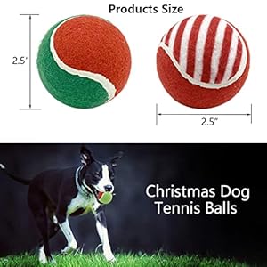 Vehomy-8Pcs-Christmas-Dog-Tennis-Balls-Dog-Xmas-Squeaky-Tennis-Ball-Toy-Xmas-Green-and-Red-Puppy-Interactive-Toys-for-Small-Medium-Dogs-Training-Playing - Cucciolini Doodles   Vehomy-8Pcs-Christmas-Dog-Tennis-Balls-Dog-Xmas-Squeaky-Tennis-Ball-Toy-Xmas-Green-and-Red-Puppy-Interactive-Toys-for-Small-Medium-Dogs-Training-Playing