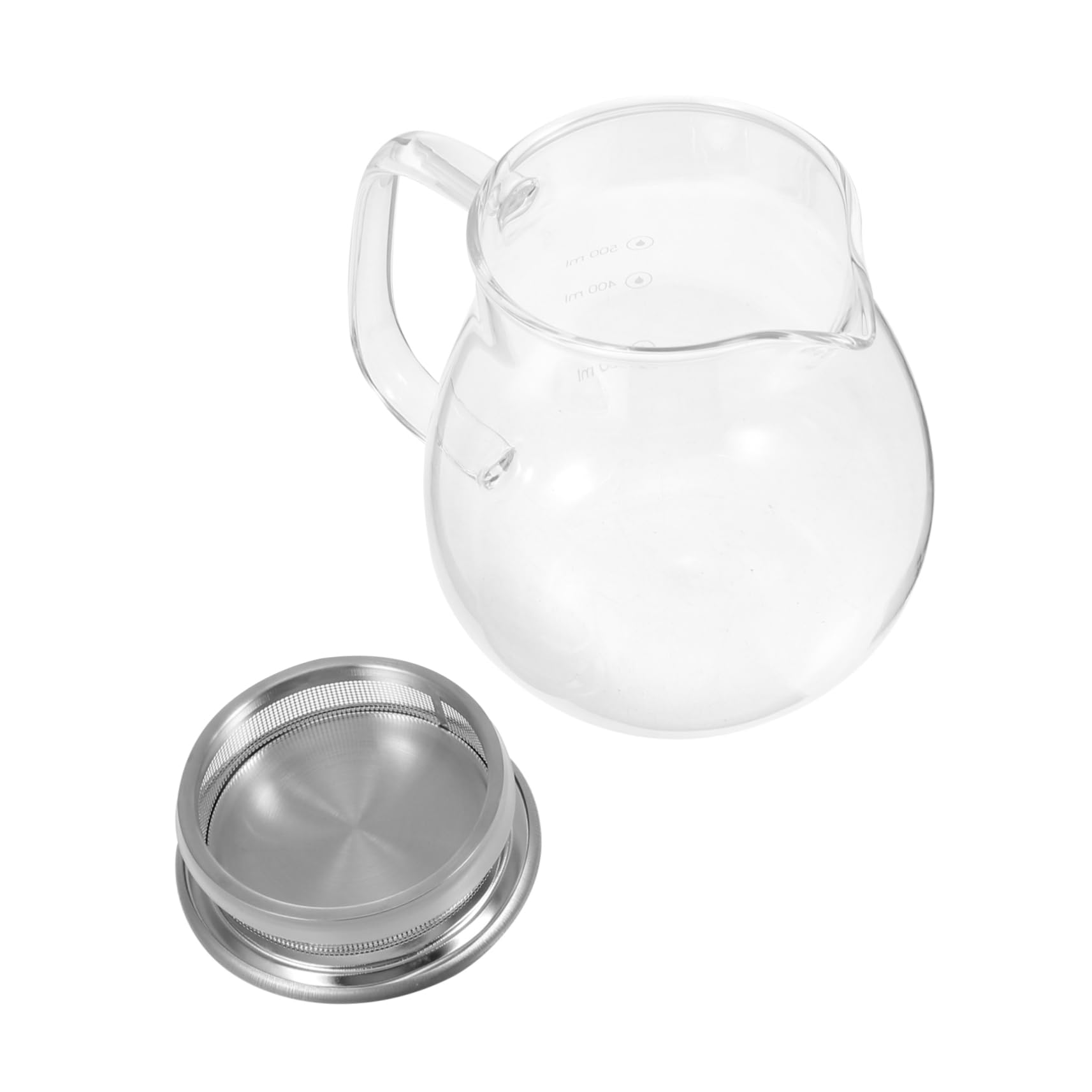 BEBEMOKO 1pc Coffee Maker Clear Container Coffee Mug with Lid Espresso Maker Espresso Machines Coffee Cups with Iced Tea Pitcher Vacuum Coffee Maker Espresso k Stainless Steel