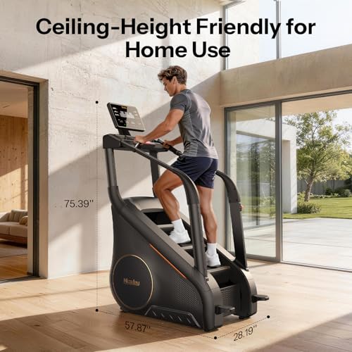 Image of Niceday SC2 Stair Climber Master at Home, Stair Stepper with 6.9 inch Natural Floating Step, Commercial Grade Climber Machine with 25Levels for 20-164 SPM, 397 lbs Capacity, 15.6 inch LED Tilting Touchscreen