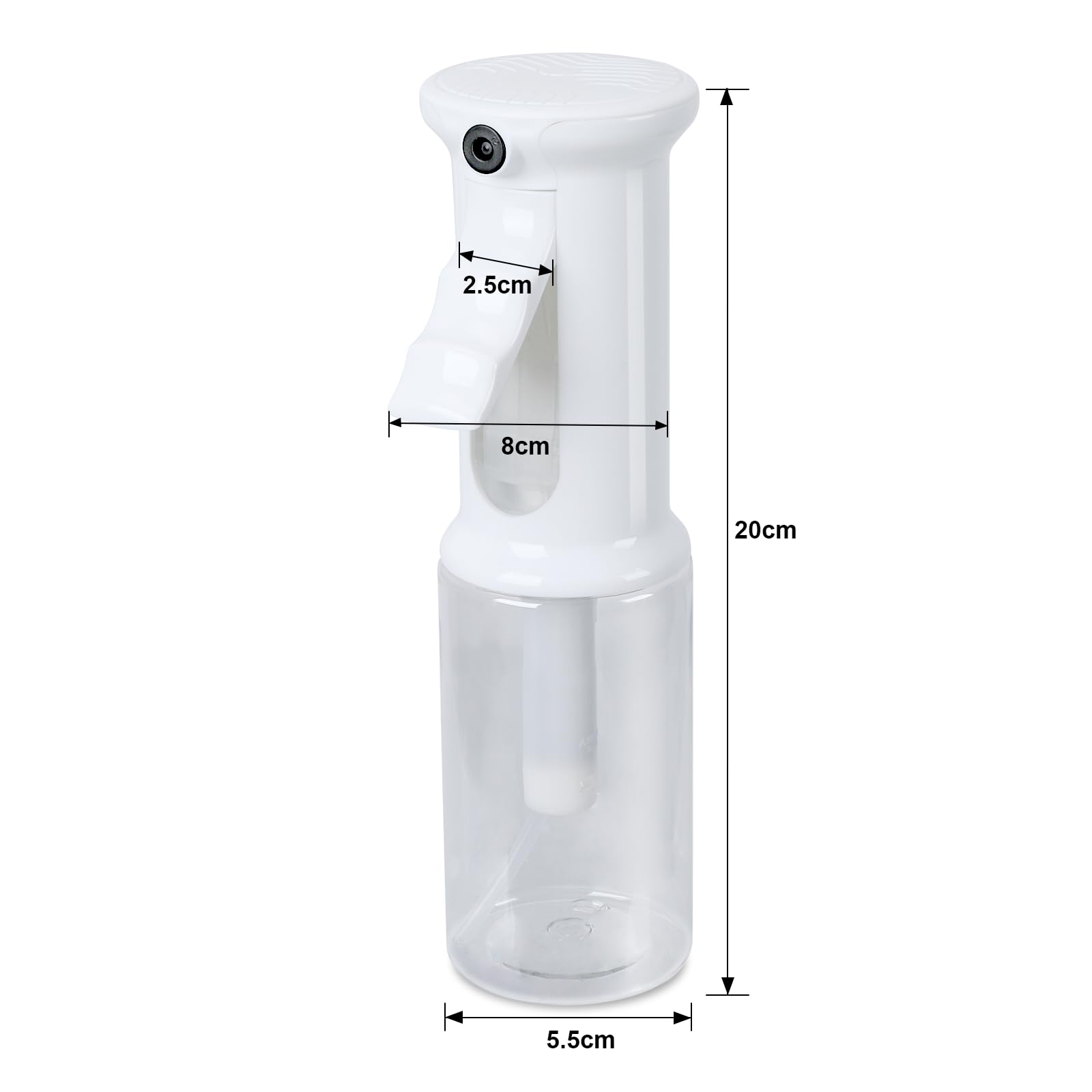 SURPN Butelki z rozpylaczem do wody, 200 ml, rozpylacz do włosów, rozpylacz, drobna mgiełka do roślin, butelka z rozpylaczem, do stylizacji włosów, roślin, czyszczenia, zaparowywania i pielęgnacji
