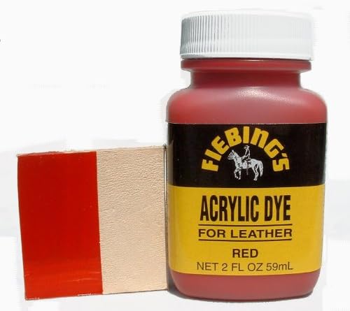Fiebings Acrylic Leather Paint Dye (Red)