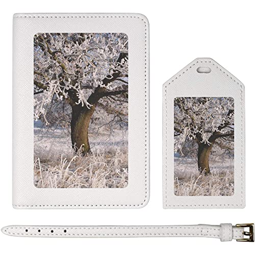 Azeeda 'Árbol de Invierno' Funda Protectora para Pasaporte y Etiqueta (PA00005438)