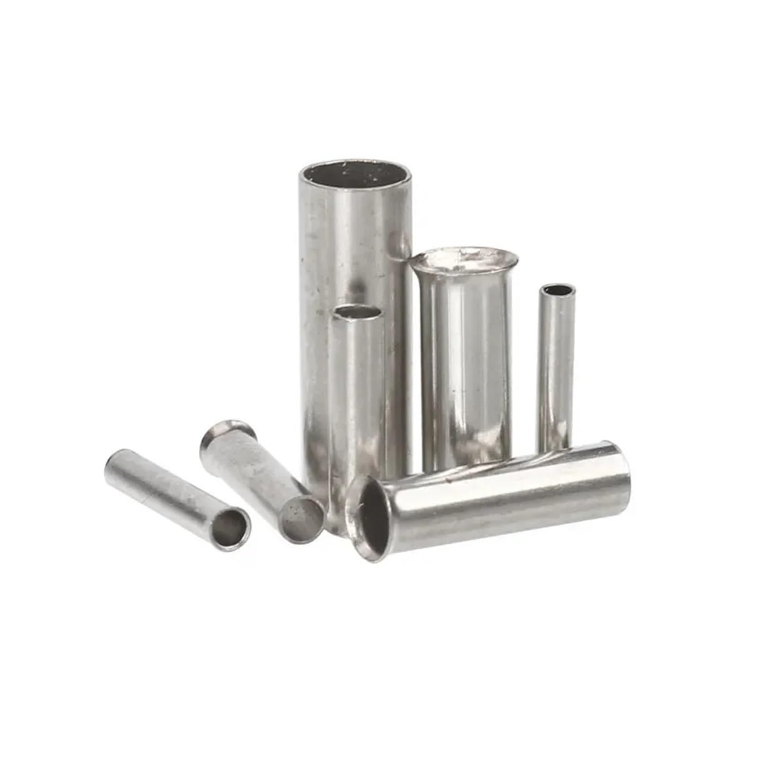 BYLSAGWHT 600pcs Tube-Type Terminal Combination Wire End Ferrules Assortment 0.5/0.75/1.0/1.5/2.5mm² Uninsulated Blank