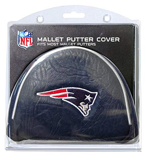 Team Golf NFL New England Patriots Golf Mallet Putter Cover Golf Club Mallet Putter Headcover, Fits Most Mallet Putters, Scotty Cameron, Daddy Long Legs, Taylormade, Odyssey, Titleist, Ping, Callaway