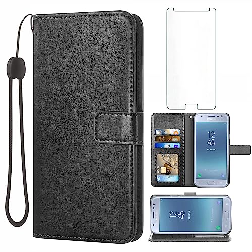 Coque Samsung Galaxy J3 Eclipse Asuwish contre les chutes avec protège-écran