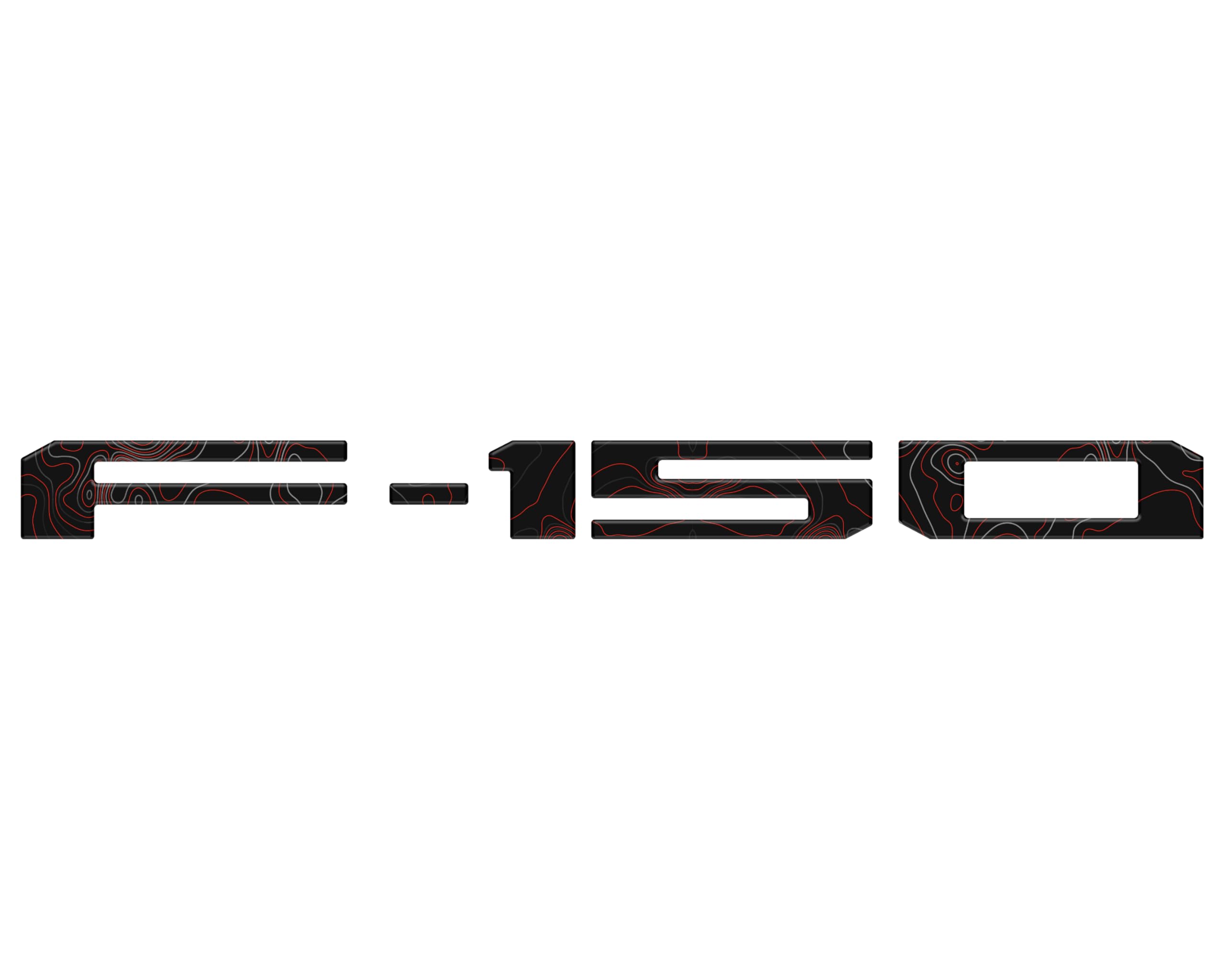 F-150 Tailgate Emblem Letter Inserts - Compatible with 2021-2026 F-150