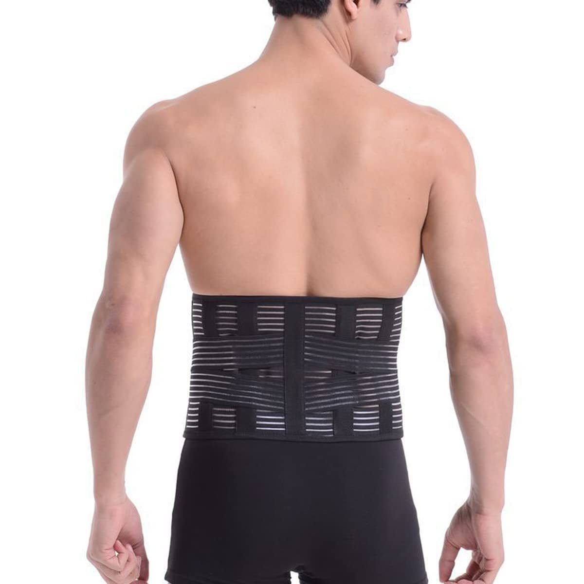 Soporte para la espalda Material transpirable Cinturón lumbar para hombres y mujeres para ciática, hernia de disco, escoliosis, alivio del dolor lumbar, levantamiento pesado, diseño ergonómico (color: