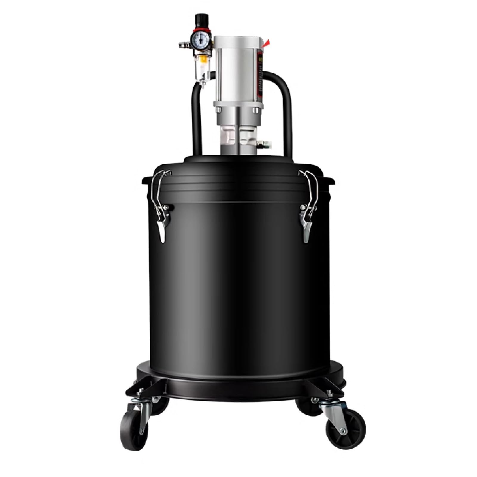 Bomba de grasa de alta temperatura para cubos de 5 galones, funcionamiento neumático con salida de 1,5 l/min, adecuada para todas las estaciones