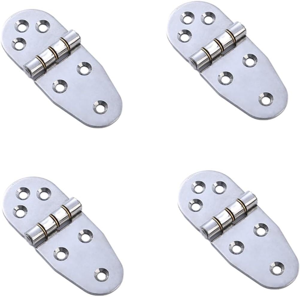 Paqwtyb 10*4*0.25Cm Hinges, Stainless Steel Machinery And Equipment Electrical Cabinet Folding Round Table Hinges