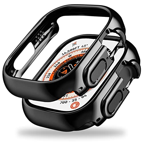 Coque Apple Watch Ultra 49mm antichoc légère en polycarbonate noir