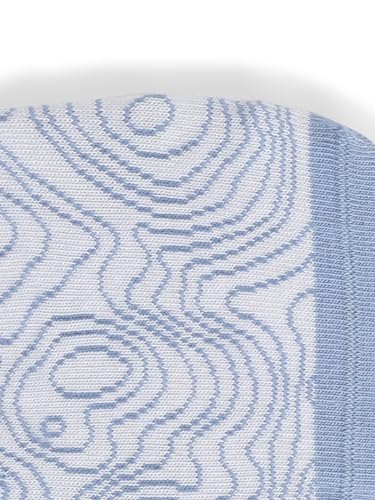 Image of JACK & JONES Men's Self Design Cotton Blend Blue Shoe Liner Classic Socks (Pack Of 1)