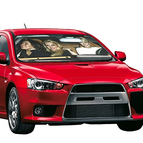 Funny Car Windshield Sunshade 27.5 X 51 Inch, Front Auto Car Windshield Sun Shade Blocks Uv Rays Sun Visor Protector-Keep Your Vehicle Cool #TOP1