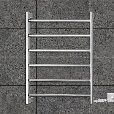 Miaoge® 60W Towel Warmer 304# Stainless Steel Mirror Polished Drying Rack Wall Mount , 110-120V