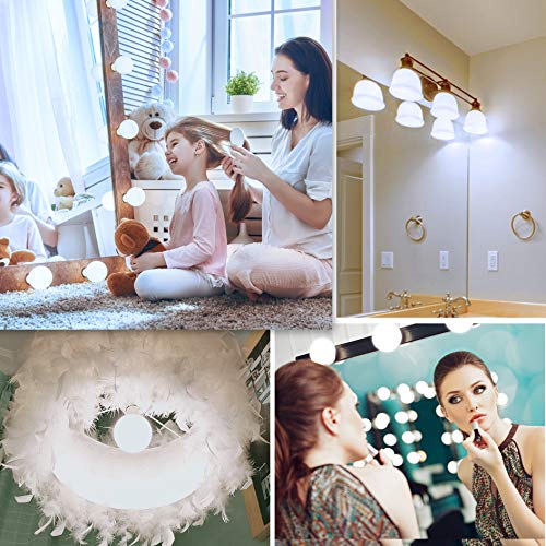 Hansang Vanity Light Bulb 5000K Daylight 8 Pack G25 Led Globe Light Bulb For Bathroom Vanity Mirror Decorative,E26 Medium Base, 5W 60W Incandescent Equivalent,500Lm,Non-Dimmable #TOP6