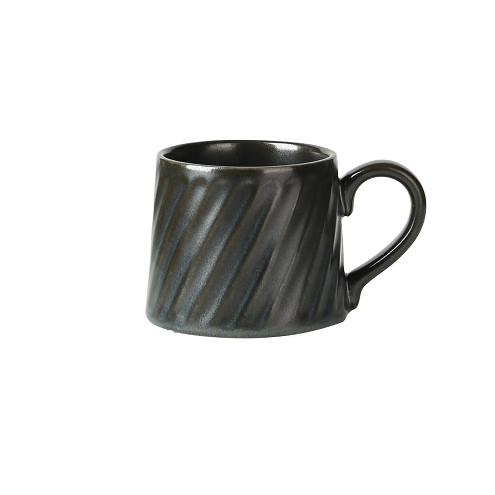 LIBANGRONG-888 Mugs Retro Ceramic Striped Large Capacity Mug Afternoon Tea Milk Coffee Cup Milk Tea Cup