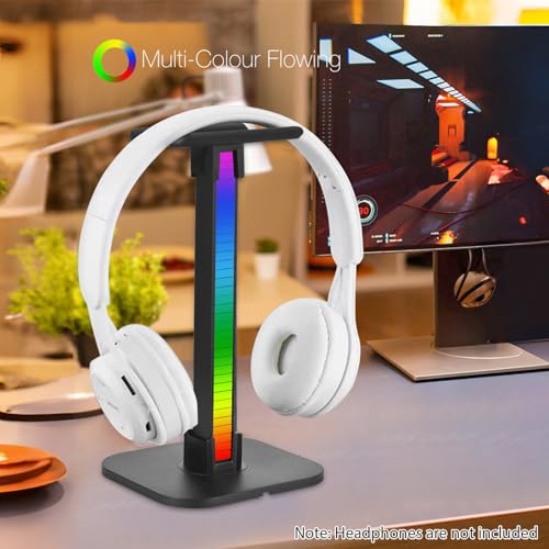 Generic RGB Gaming Headphone Stand, Acrylic Headset Holder with Customizable Lighting Effects, Enhanced Protection for Your Headset, Simple Assembly, Portability, Wide Compatibility Generic RGB Gaming Headphone Stand, Acrylic Headset Holder with Customizable Lighting Effects, Enhanced Protection for Your Headset, Simple Assembly, Portability, Wide Compatibility