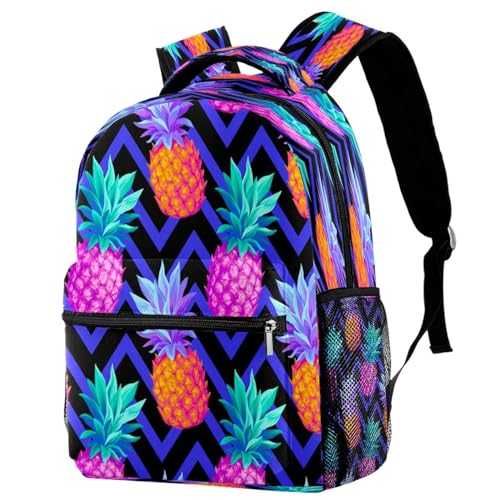 Sac à dos école ananas coloré, le cadeau parfait pour adolescents et filles