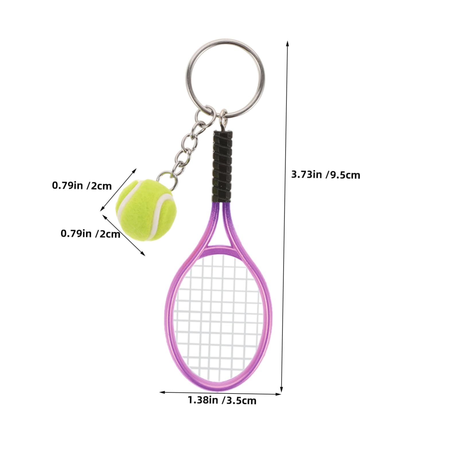 KOMBIUDA 18 Portachiavi Per Amanti Dello Sport Portachiavi Con Da Tennis Accessori