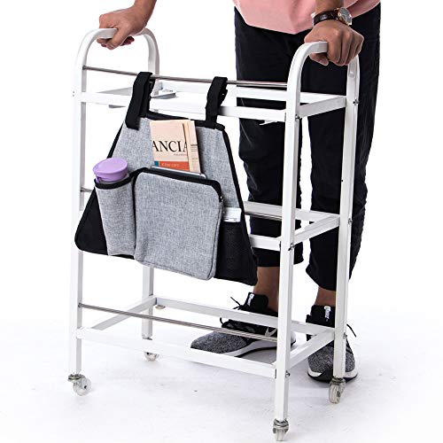 Fushida Walker Bag,Walkers Accessory Bags,Rollator Storage Bag,Wheelchairs Storage Bag with Durable Straps,Walkers Tote Bag with Multi-Pockets