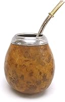 Vista 2 de Argentina Mate Calabaza Yerba Té Con Paja Bombilla Taza Calabaza Yerba Kit Infusión