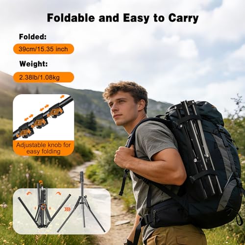 Trépied tablette réglable 160cm avec support fixation pour iPad Pro et iPhone - 6