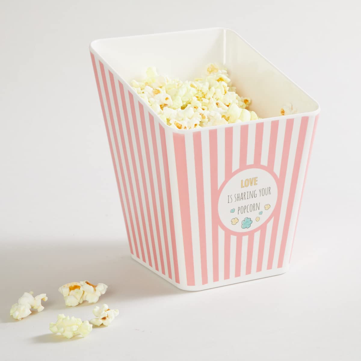 Home Centre Bakers Pride Pink and White Striped Melamine Popcorn Bowl-picture-14