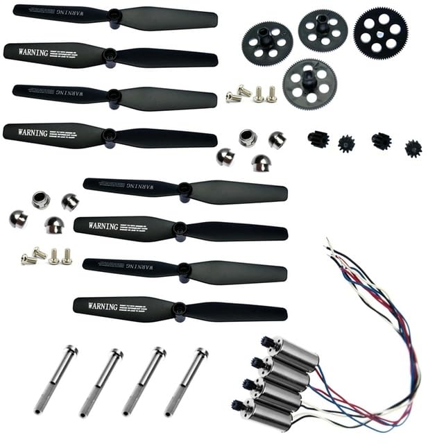 para VISUO XS816 XS809W XS809HW XS809 XS809S Dron cuadricóptero RC Tornillos de hélices Palas Protector Motor Engranajes(Purple)