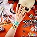 JOYIN 72 PCS Halloween Slap Bracelets for Kids Gift, 36 Different Design Bracelets Bulk for Halloween Party Favor Supplies, Friendship Bracelets for Halloween Goodie Bag Fillers