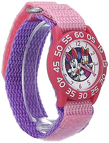 Disney Minnie Mouse Kids' Plastic Time Teacher Analog Quartz Nylon Strap Watch3
