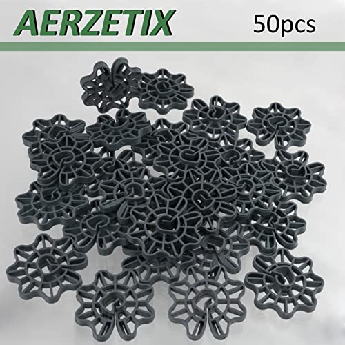 AERZETIX - C65228-50 Stück Bewehrung Keilen für betonstahl von Ø5 bis Ø16-25 mm überdeckung - für vertikale befestigung - schalungszubehör zum einclipsen - aus kunststoff - abstandshalter