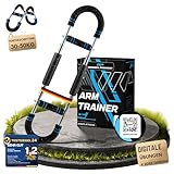 Power Twister Armtrainer, Brusttrainer Männer (30-50KG) - Premium Edelstahl, extrem effektive Übungsvideos, Fitnessgeräte für Zuhause & Outdoor - MUSQEL PREMIUM