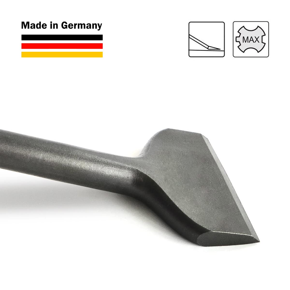 S&R Burin SDS MAX Ciseaux Carrelage 300 x 80mm Spatule Courbée