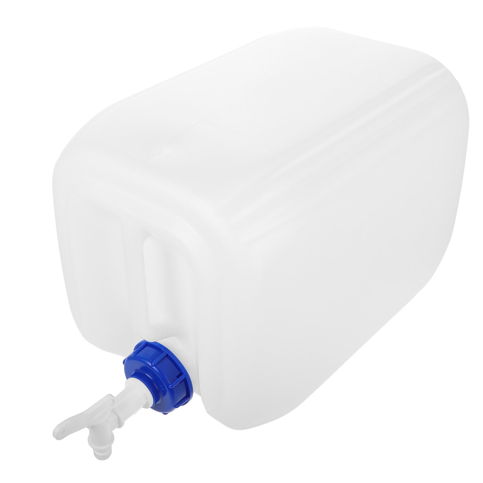 Tanica Portatile per Acqua 20l in Hdpe, con Rubinetto e Beccuccio, Bianco, Contenitore d'Acqua Ricaricabile per Viaggio e Campeggio