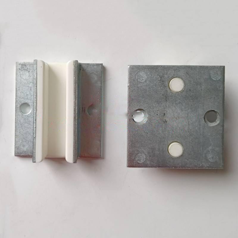 4PCS 80x16 Elevator Guide Shoe L=80mm W=75mm H=30mm Installation Hole Distance 56mm Use for Lift 16mm Rail 80x16