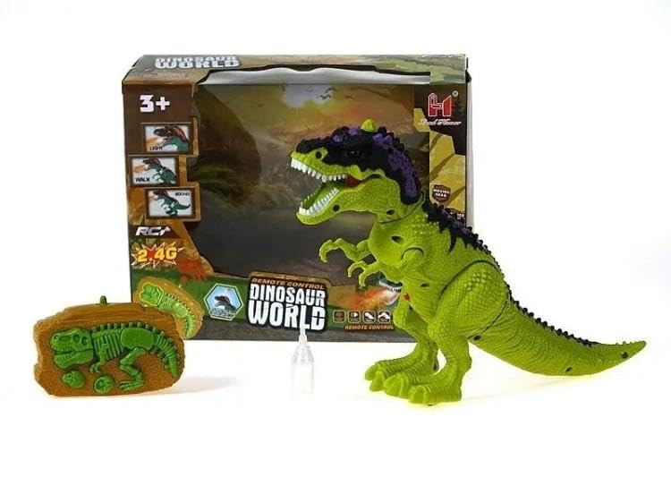 Dinosaurio R/C luz y sonido, vapor