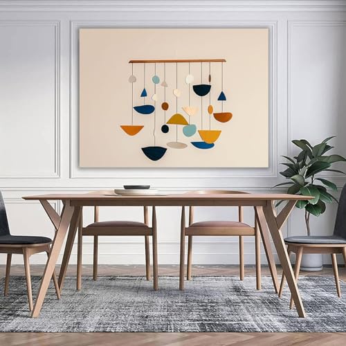 Peinture abstraite moderne pour sublimer un mur blanc
