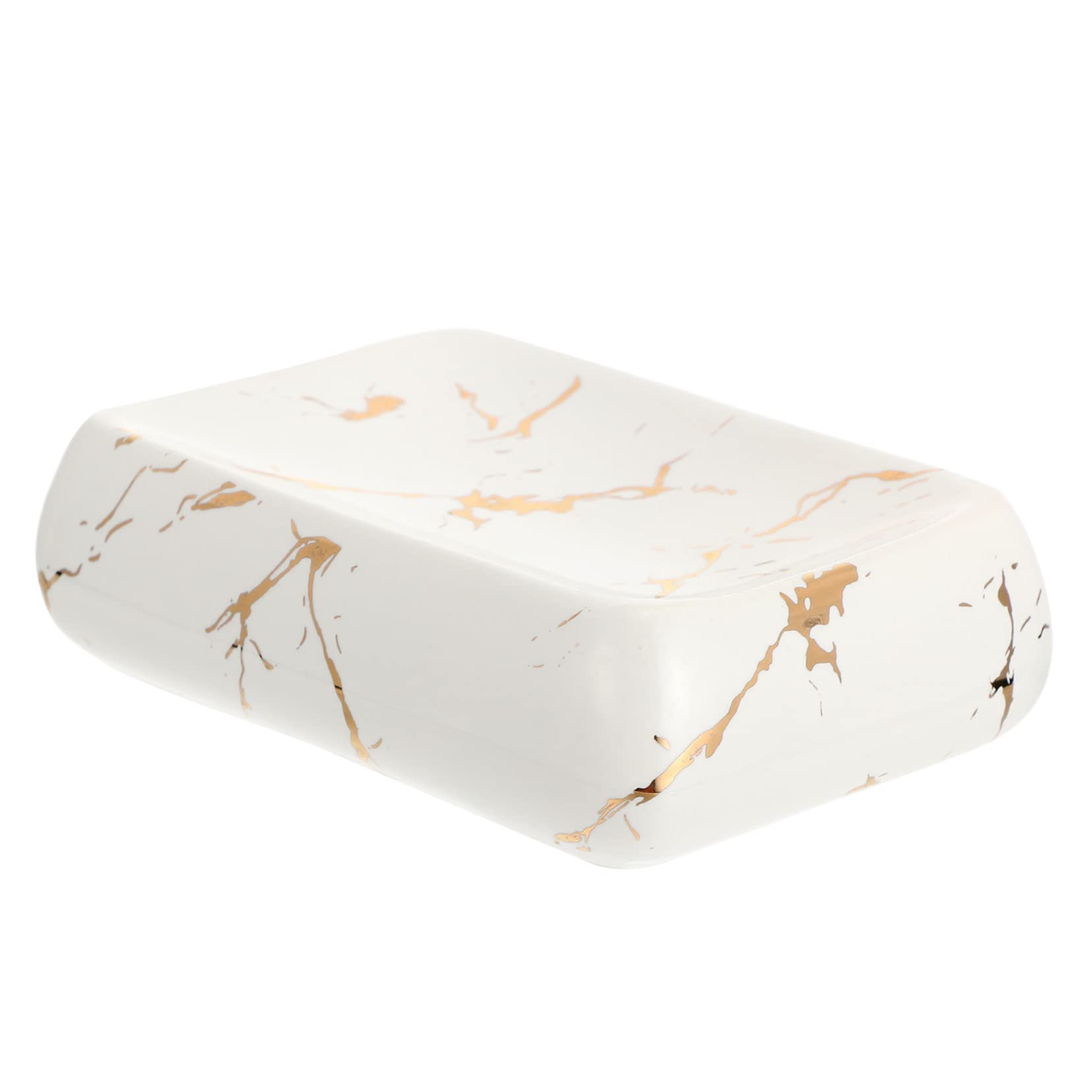 Ciieeo 1pc Ceramic Soap Dish Elegant Soap Holder for Bathroom Kitchen and Bedroom Smooth Edges Practical Design for Various Uses