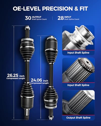 Image of KAX CV Axle Shaft Assembly Front Driver and Passenger Side