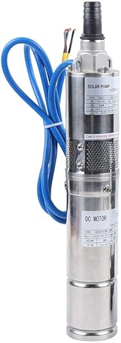 Miniatura 8 de Bomba de agua solar de 3 pulgadas DC 24 V 270 W acero inoxidable sumergible pozo profundo kit de bomba con controlador MPPT para uso doméstico e
