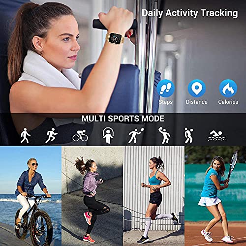 Smart Watch 2021-horloges voor heren, dames, 1,69-inch touchscreen-fitnesstracker, hartslag-slaapmonitor, waterdichte smartwatch voor iOS Android - Afbeelding 5