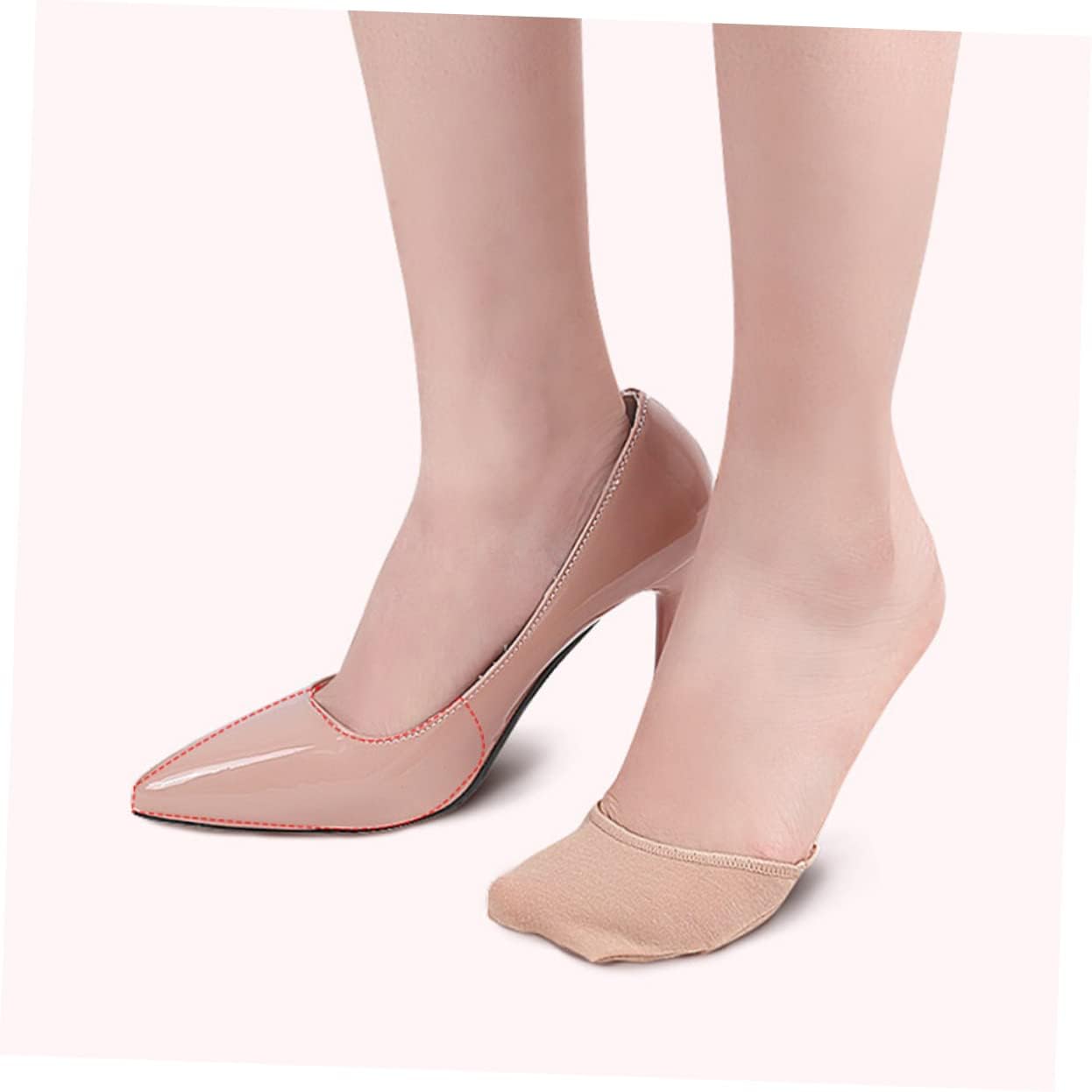 20pairs Forefoot Socks for Women Breathable Silicone Cushions Non- Design for High Heels Comfortable Half Socks for and Foot Health Includes and Skin Tone Options