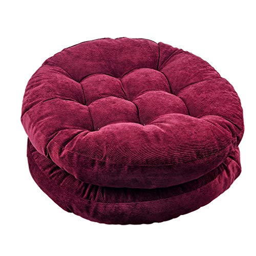 Solid Papasan Patio Seat Cushion Round Chair Pad Home Floor Cushion 22 Inch