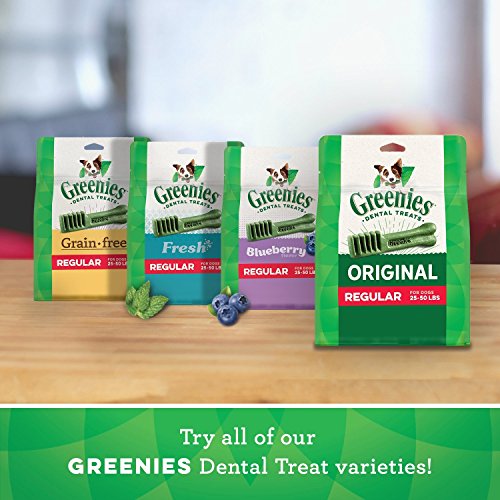 GREENIES Weight Management Regular Natural Dog Dental Care Chews Weight Control Dog Treats, 12 oz. Pack (12 Treats)
