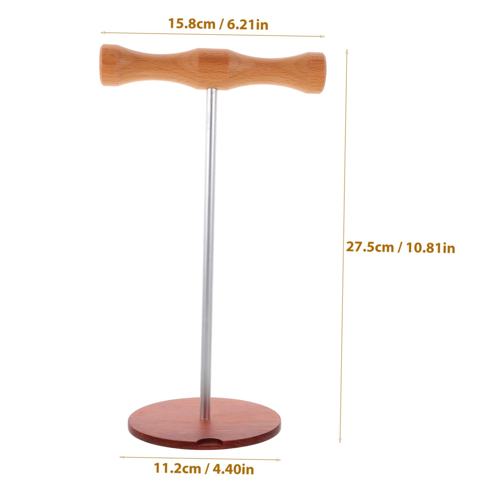 Estante de Hongo sólido Estante para Colgar Auriculares Soporte de sobremesa para Auriculares Soporte Universal para Auriculares Soporte para Auriculares de Mesa Madera