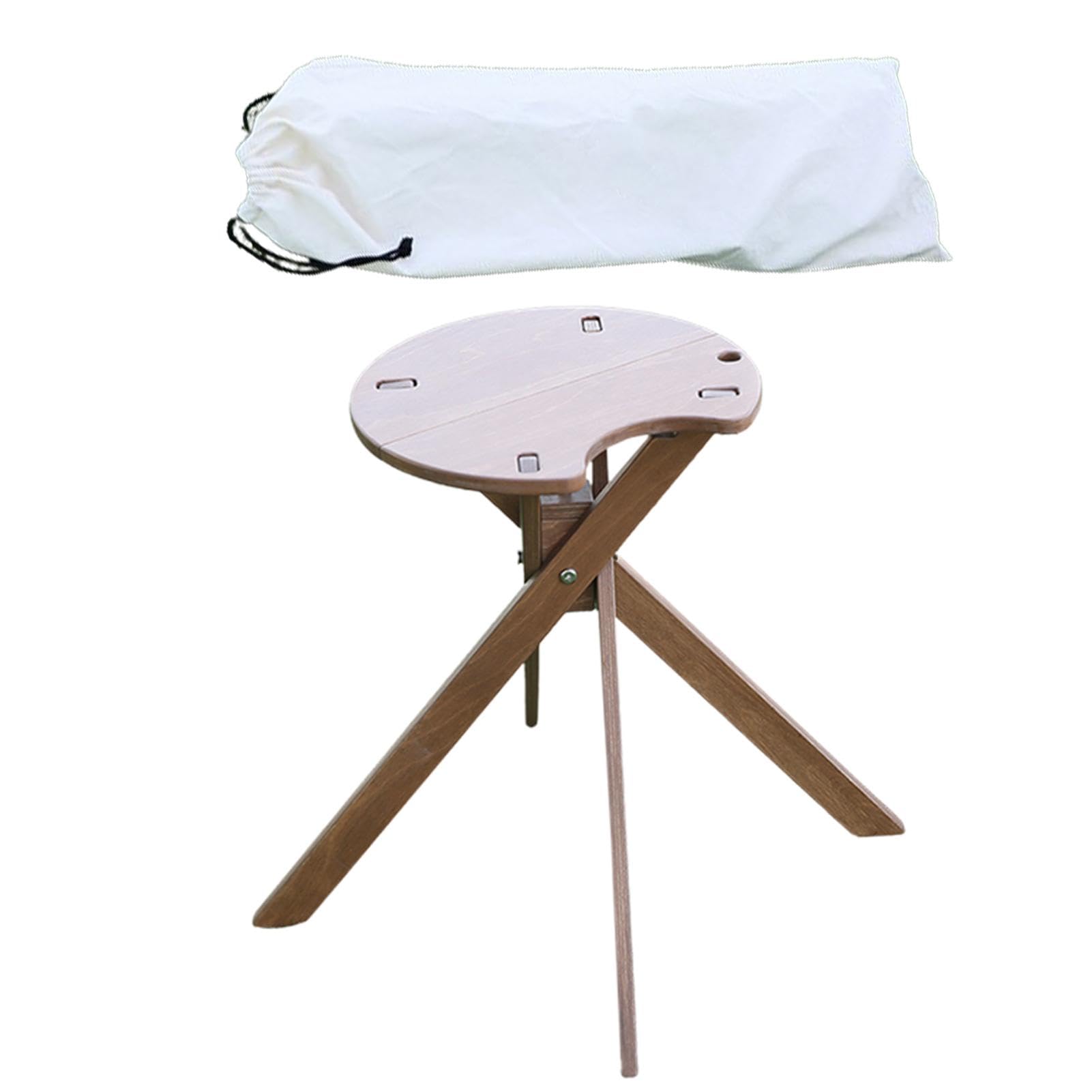 Table de pique-nique ronde pliable pour vos repas de randonnée et fêtes dans le jardin