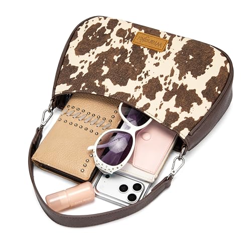 Image of Wrangler Western Shoulder Bag for Women Small Purse Aztec Hobo Bag HandBag with Detachable Strap