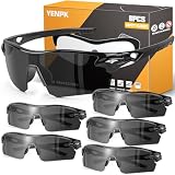 YENPK 6 Pack Safety Glasses for Work, ANSI Z87.1 & UV Protective Eyewear