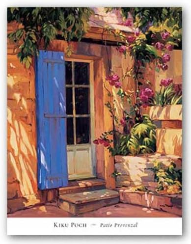 Patio Provenzal by Kiku Poch 19.625"x23.625" Art Print Poster