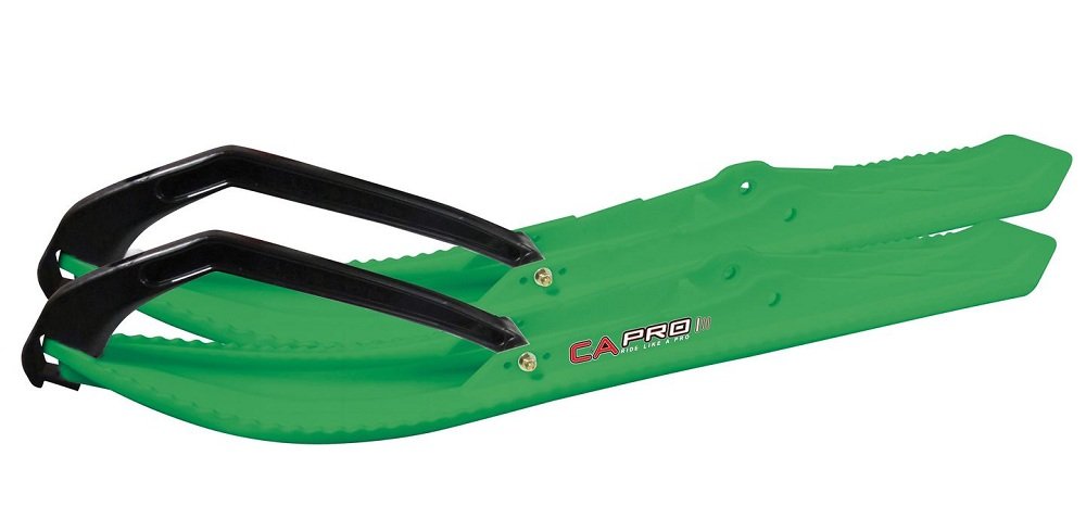 C&A Pro Green BX Snowmobile Skis w/ 6
