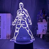  Lámpara LED 3D de Anime figura de Cristiano Ronaldo lámpara de mesa de escritorio con luz nocturna LED lámpara de ilusión con cambio de 7 colores lámpara de mesa Led para niños-7_Colors_No_Remote
